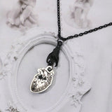 ROMWE Goth 1 pieza Collar miedoso aleacion de zinc con accesorio de corazon para mujeres para decoracion diaria