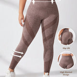 Daily&Casual Pantalones Deportivos De Talla Grande Para Mujeres Con Cinturilla Ancha Y Bloques De Color
