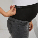 Jeans Acampanados De Cintura Alta Para Maternidad