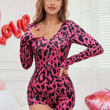Pijamas De Leopardo Para Mujer