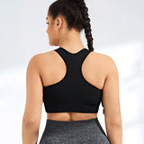 Yoga Basic Sujetador Deportivo De Color Liso Para Mujer Talla Grande