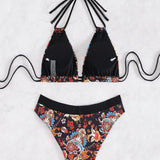 NEW  Swim BohoFeel Conjunto De Bikini Separado Para Mujer Con Estampado Floral