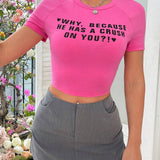 EZwear Camiseta Impresa Con Eslogan Personalizado Para El Dia De San Valentin