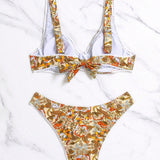 Swim Mod Conjunto De Bikini Estampado Floral Para Mujeres
