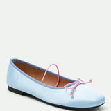 MOD Zapatos Planos Decorados Con Lazo De Color Solido Para Mujer