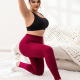 Yoga Basic Pantalones De Yoga Deportivos De Gran Tamano Para Mujer Con Control De Cuerpo Sin Costuras