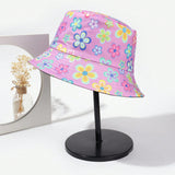NEW 1 Pieza Sombrero De Pescador Unisex Con Estampado Floral Para Actividades Al Aire Libre Y De Ocio