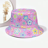 NEW 1 Pieza Sombrero De Pescador Unisex Con Estampado Floral Para Actividades Al Aire Libre Y De Ocio