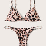 Bikini tanga triángulo de leopardo