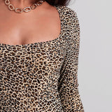 Multicolor / S Bodys Leopardo Elegante