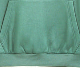 Verde / L Buzos con capucha con cordón con forro térmico unicolor