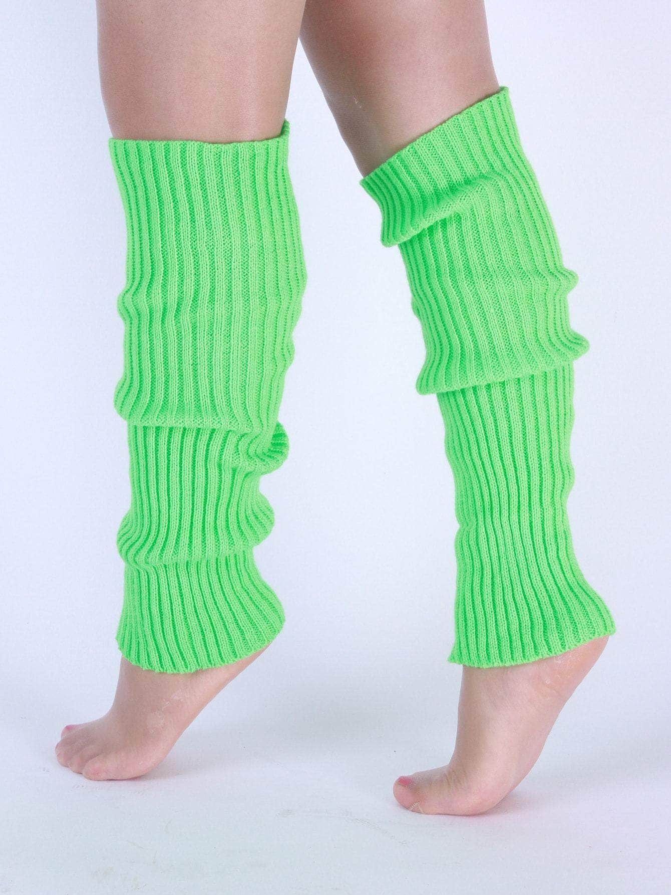 Verde / Unitalla Calcetines de bailarín tejidos