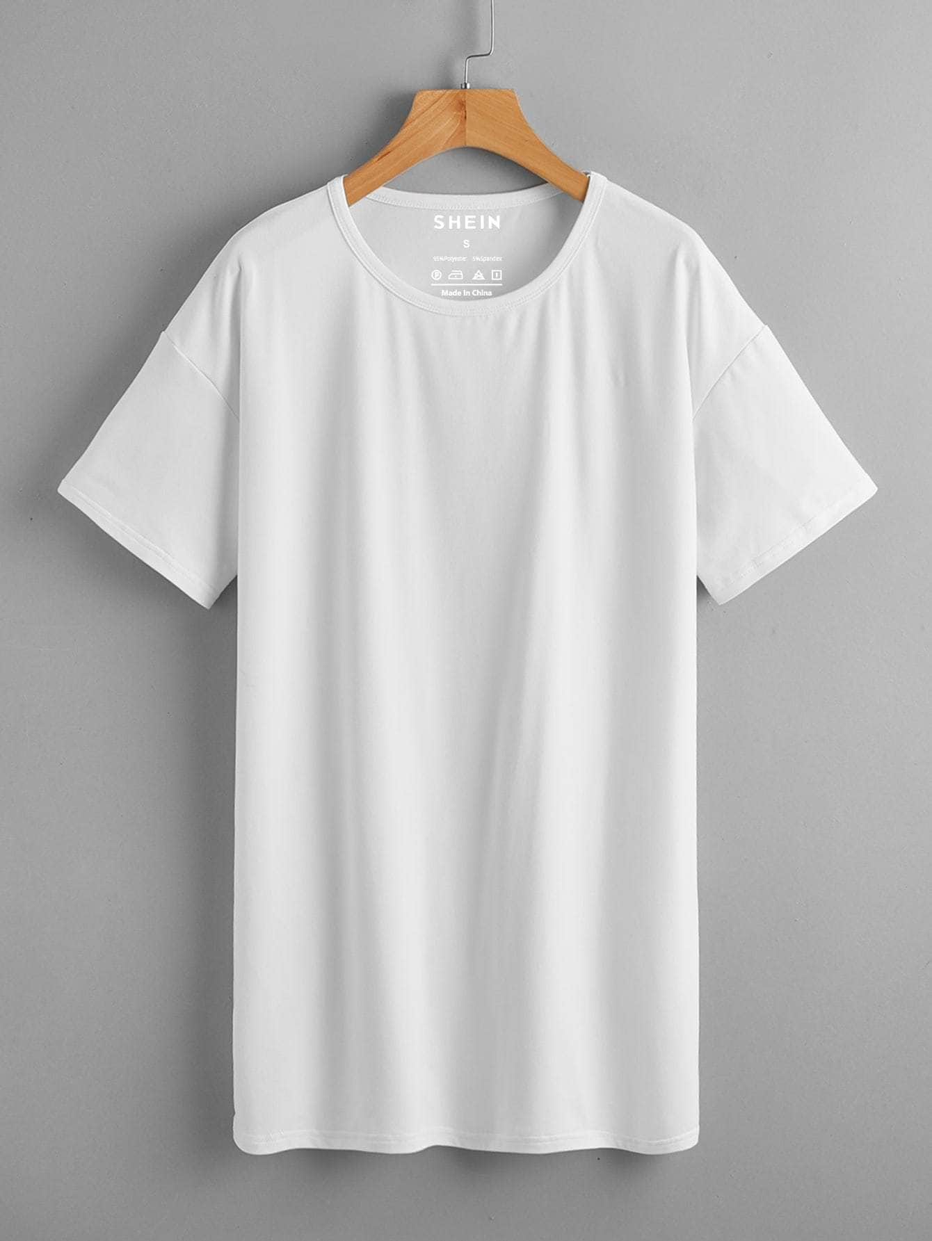 Blanco / S Camisetas Liso Básico