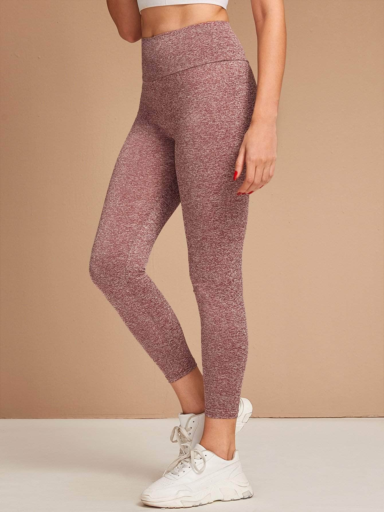 Burdeos / XS Leggings de cintura ancha