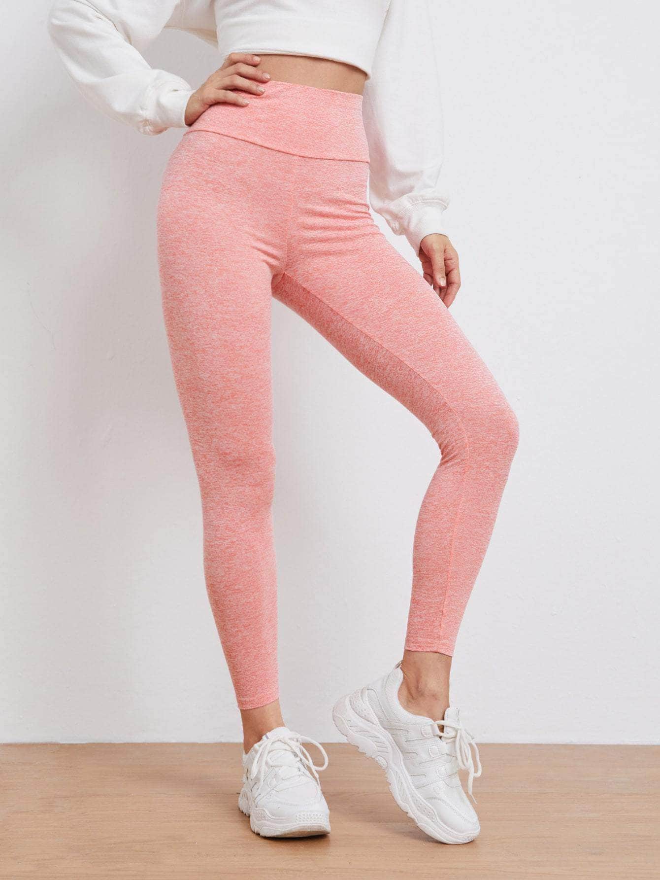 Colores Pastel / XS Leggings de cintura ancha