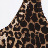 Leopard One Shoulder Crop Top