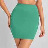 Verde / XS Muybonita sxy falda ajustada de cintura alta