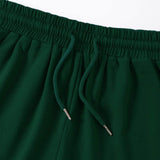 Verde Oscuro / L Shorts Bolsillo Letras Casual