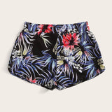 Shorts de natación tropical