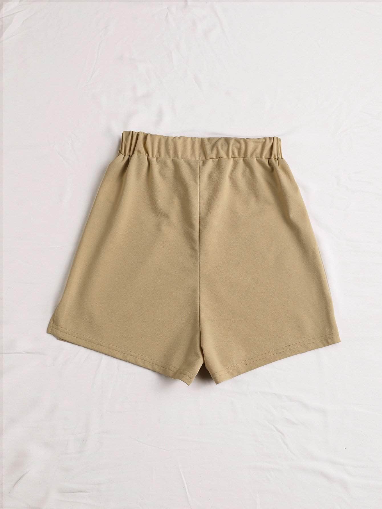 Caqui / M Shorts Nudo Liso Casual