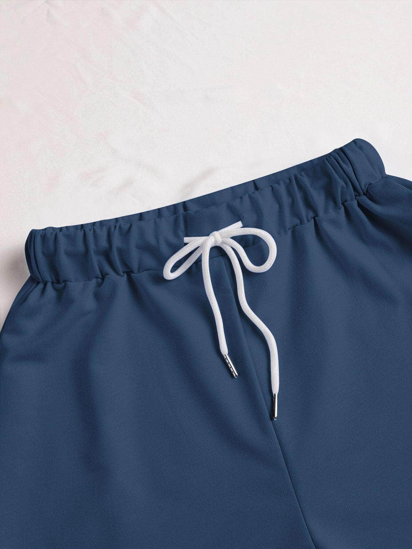Azul Marino / XL Shorts Nudo Liso Casual