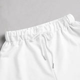 Blanco / XL Shorts Nudo Liso Casual